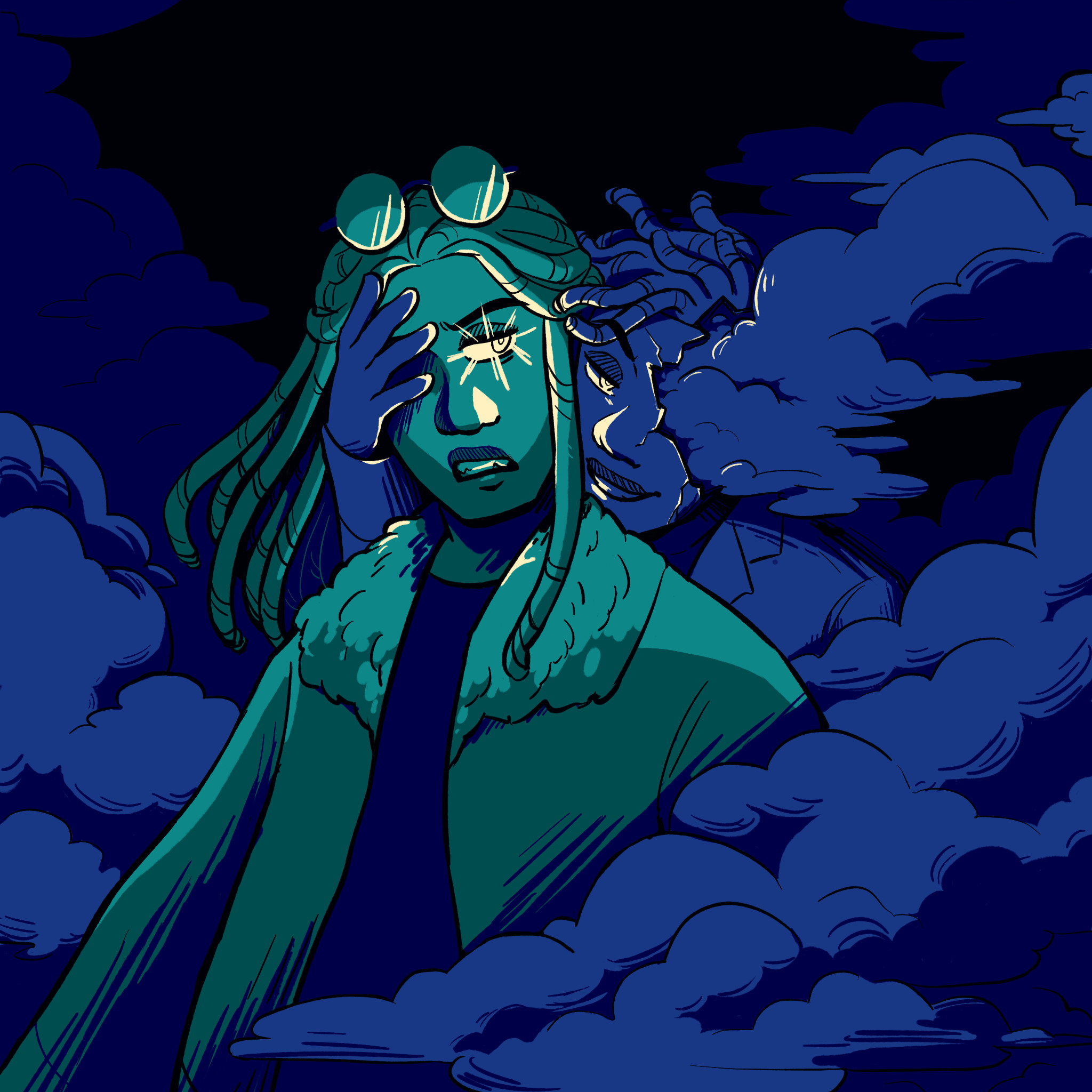 OC-tober Day 12: Palette (Midnight Zone), 10/12/2024